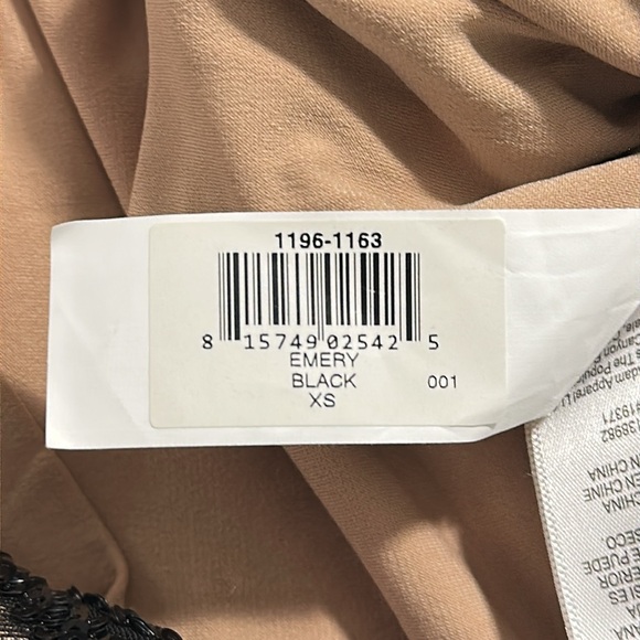 Dress The Population Emery Sequined Scoopback Dress in Black Jeweled Size XS - Picture 11 of 16